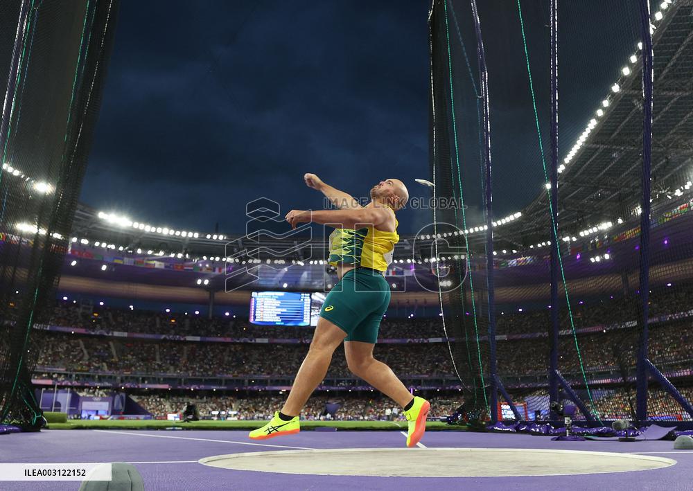 (PARIS2024) FRANCE-PARIS-OLY-ATHLETICS-DISCUS THROW-MEN