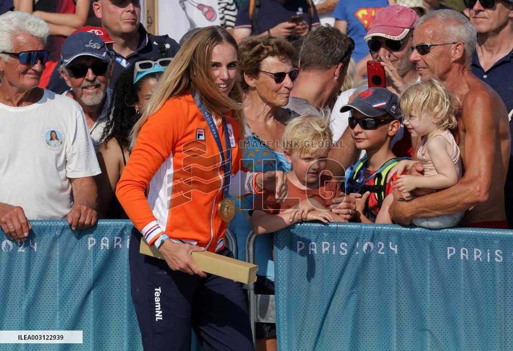 Paris 2024 - Netherland’s Marit Bouwmeester Takes Gold In Women's Dinghy