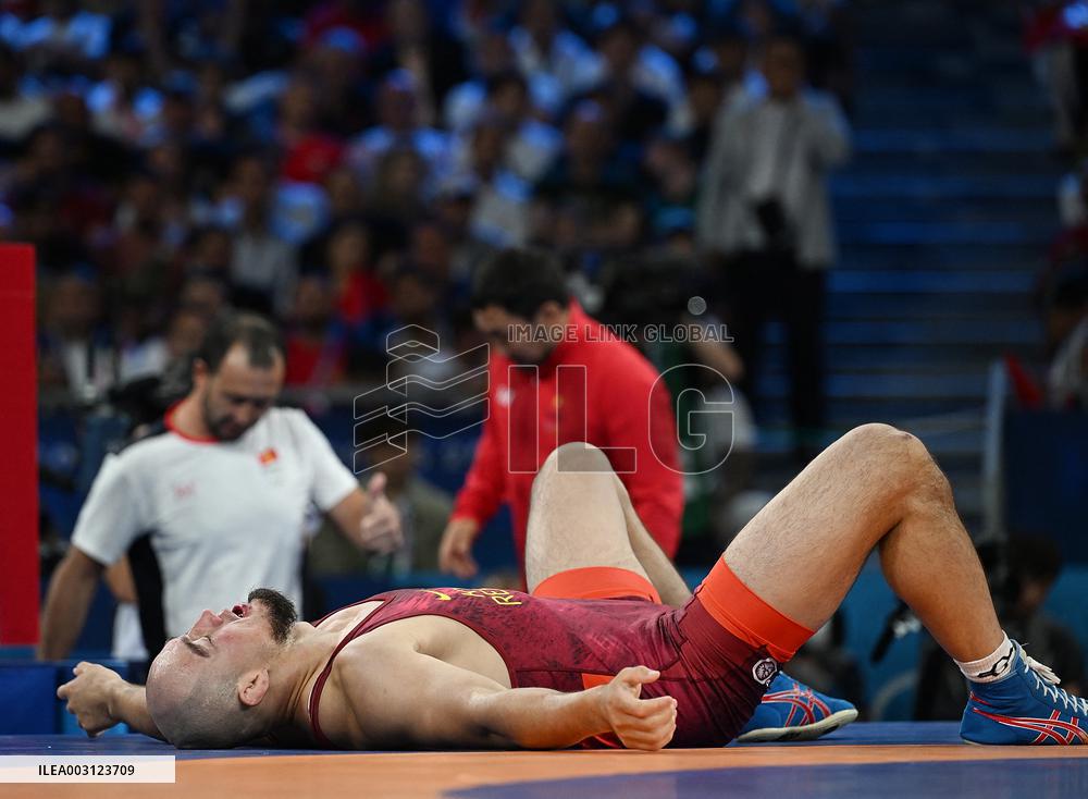 Paris 2024 - Iran’s Mohammadhadi Saravi Takes Gold In Men's Greco-Roman 97kg