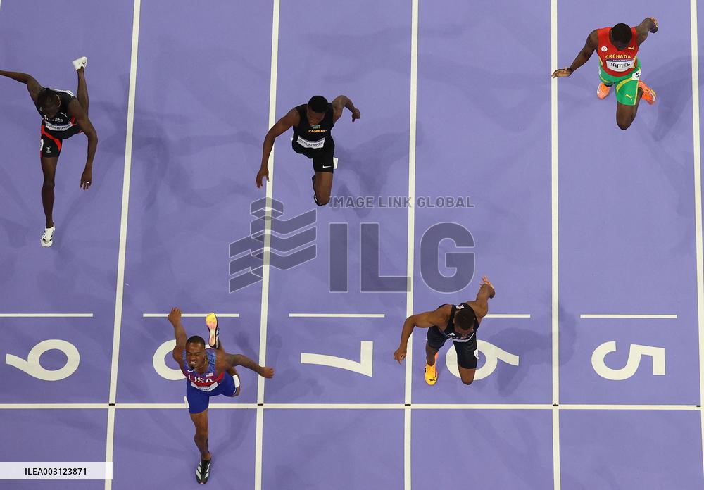 Paris 2024 - USA’s Hall Takes Gold In The Men's 400m Final