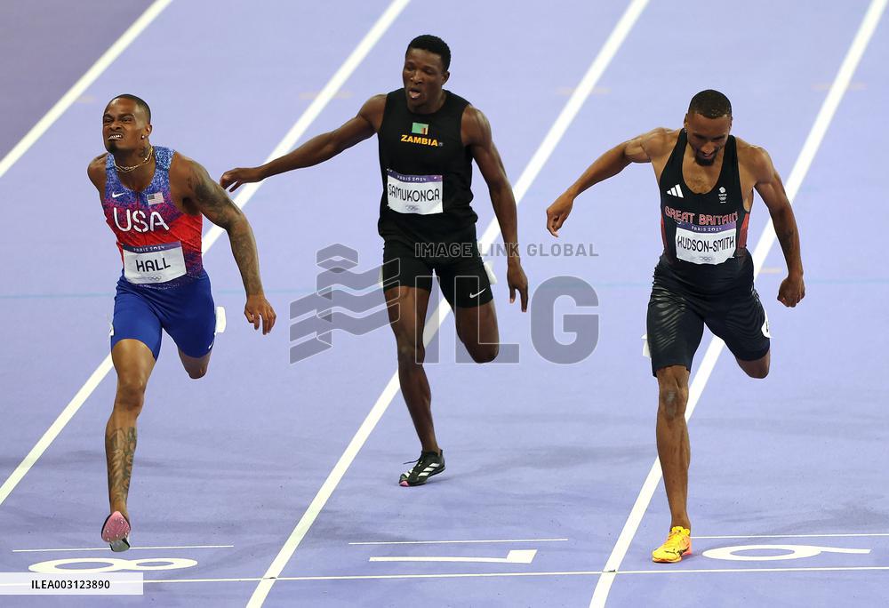 Paris 2024 - USA’s Hall Takes Gold In The Men's 400m Final