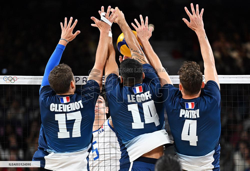 Paris 2024 - France Defeat Italy In Their Men's Volleyball Semifinal