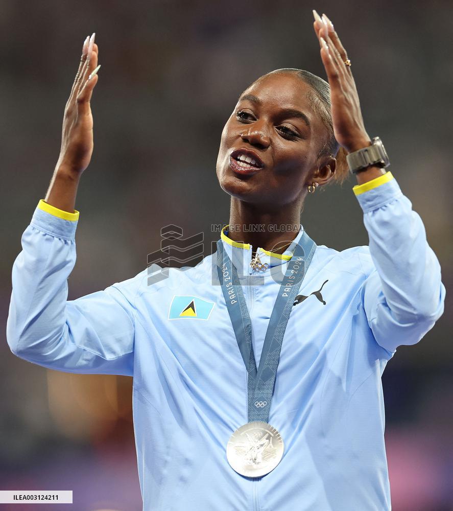 Paris 2024 - Women’s 200m Medal Ceremony