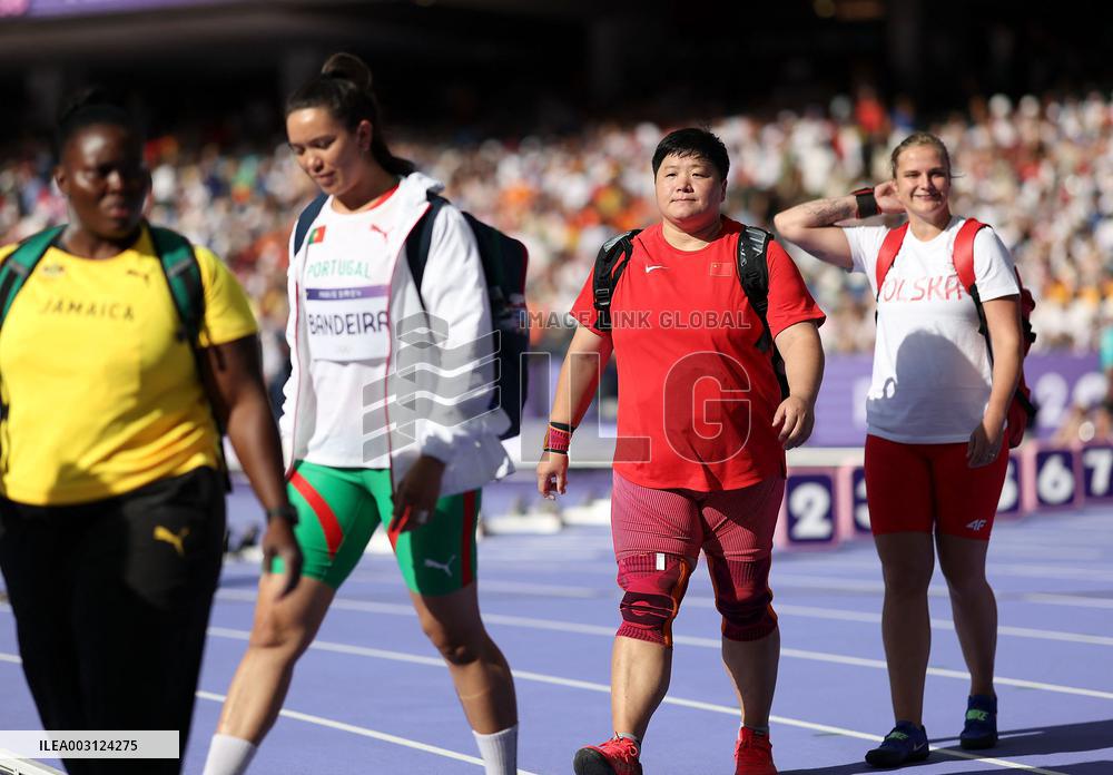 (PARIS2024) FRANCE-PARIS-OLY-ATHLETICS-SHOT PUT-WOMEN