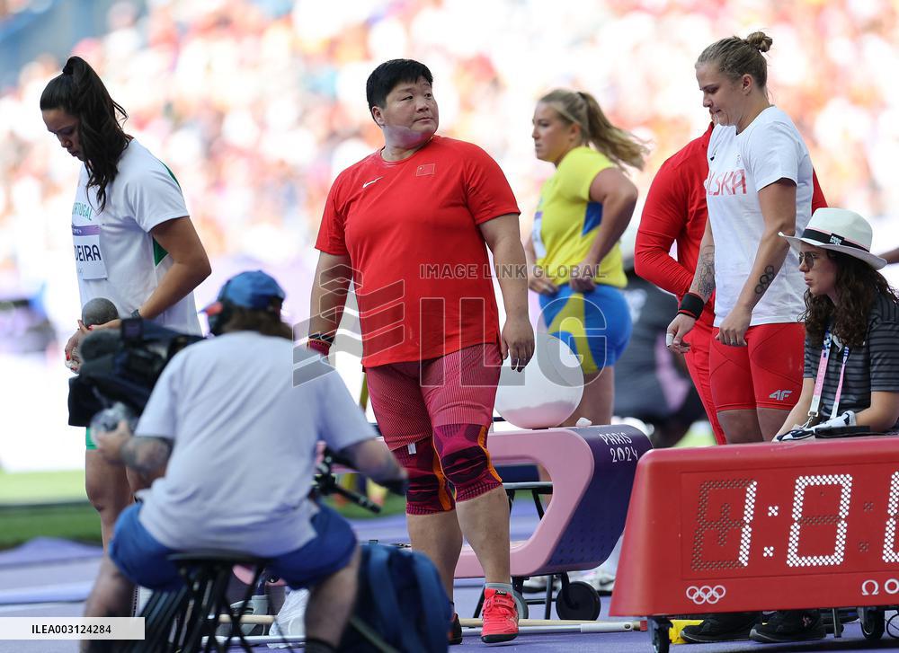 (PARIS2024) FRANCE-PARIS-OLY-ATHLETICS-SHOT PUT-WOMEN