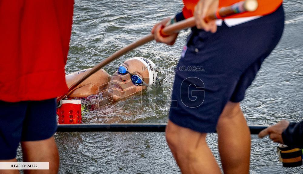 Paris 2024 - Women's 10km Marathon Swim - Sharon van Rouwendaal Wins Gold