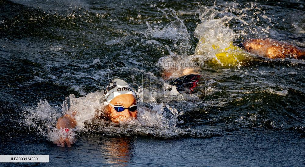 Paris 2024 - Women's 10km Marathon Swim - Sharon van Rouwendaal Wins Gold