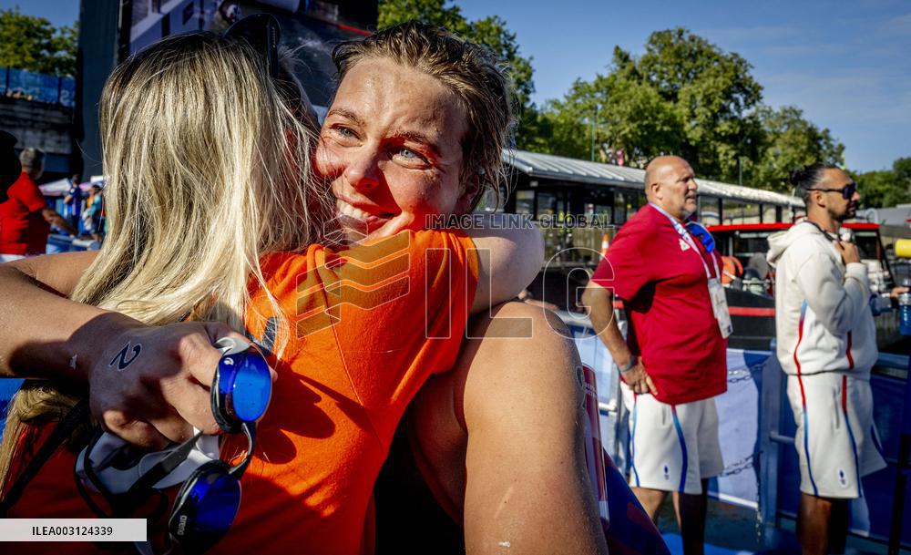Paris 2024 - Women's 10km Marathon Swim - Sharon van Rouwendaal Wins Gold