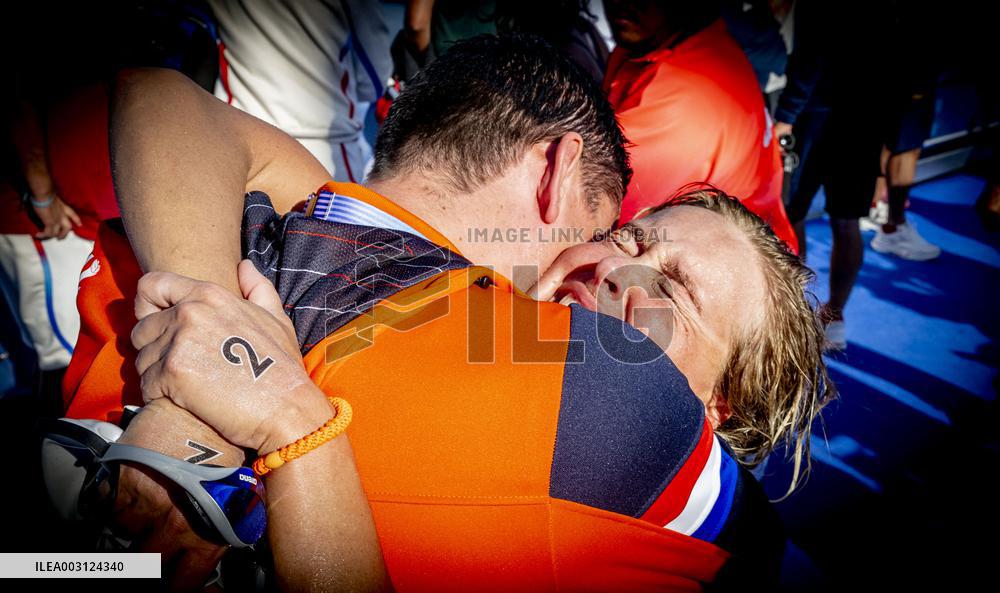 Paris 2024 - Women's 10km Marathon Swim - Sharon van Rouwendaal Wins Gold