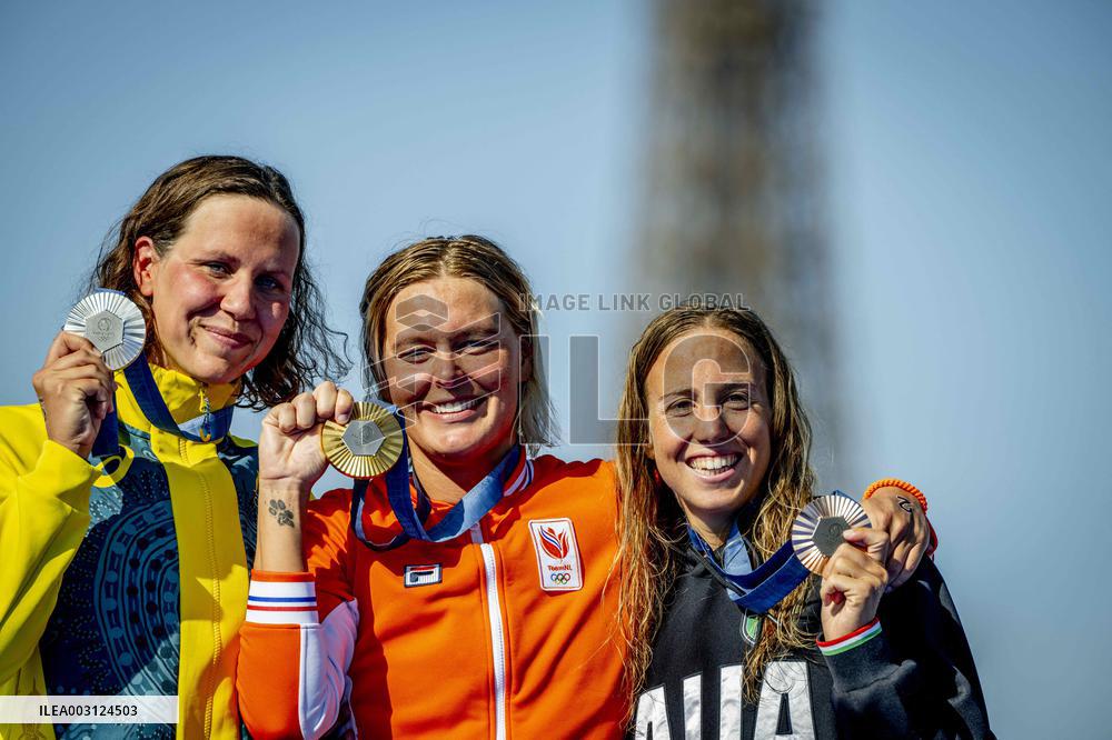 Paris 2024 - Prince Albert At Marathon Swimming Women's 10km