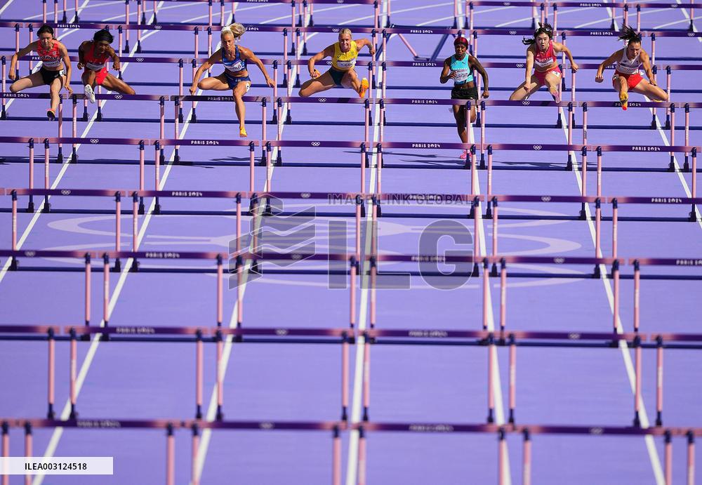 (PARIS2024) FRANCE-PARIS-OLY-ATHLETICS-100M HURDLES-WOMEN