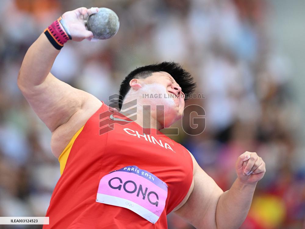 (PARIS2024) FRANCE-PARIS-OLY-ATHLETICS-SHOT PUT-WOMEN