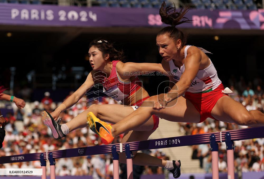 (PARIS2024) FRANCE-PARIS-OLY-ATHLETICS-100M HURDLES-WOMEN
