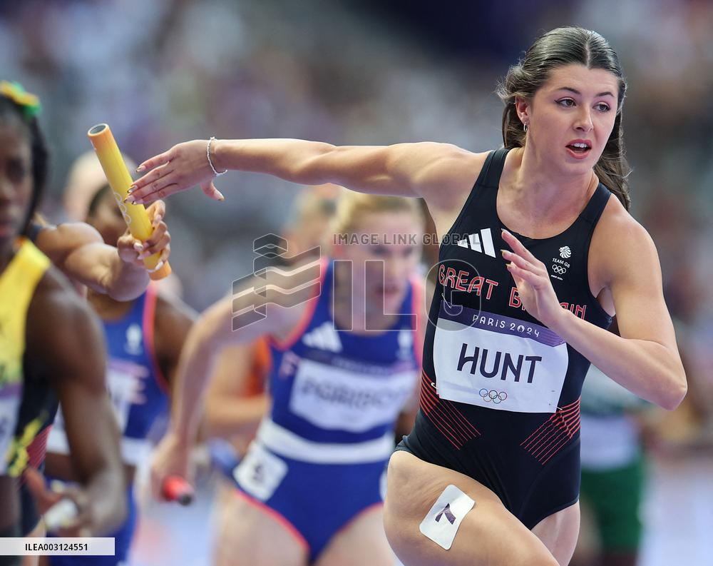 (PARIS2024) FRANCE-PARIS-OLY-ATHLETICS-4X100M RELAY-WOMEN