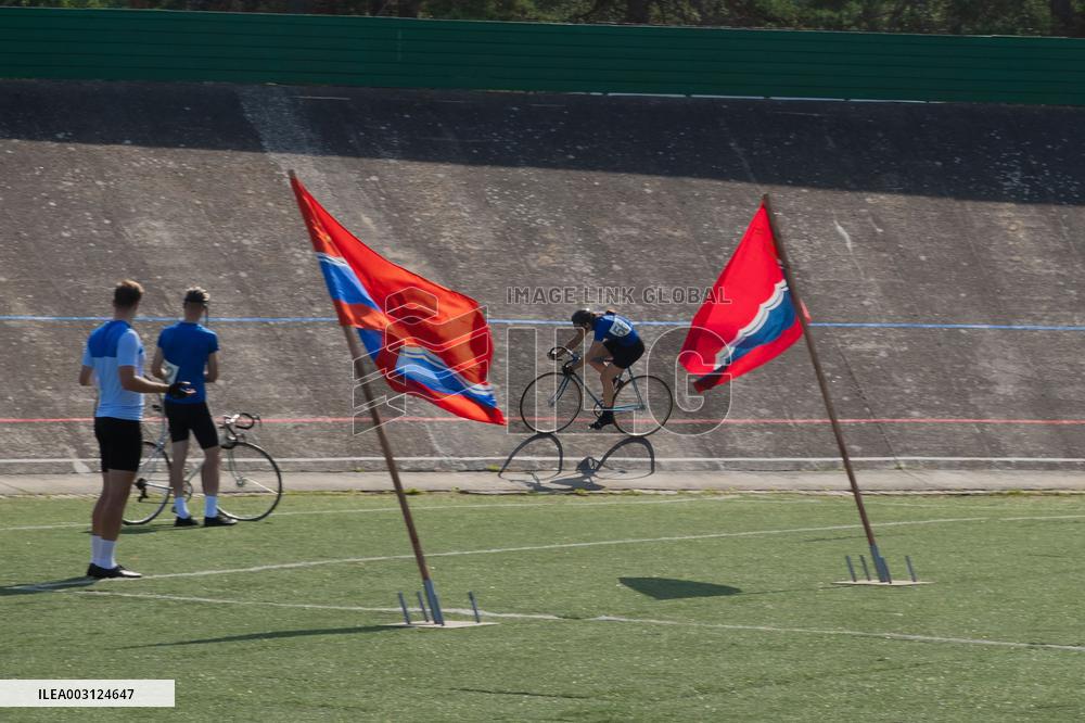 Filming the movie about Olympic medalist Erika Salumäe