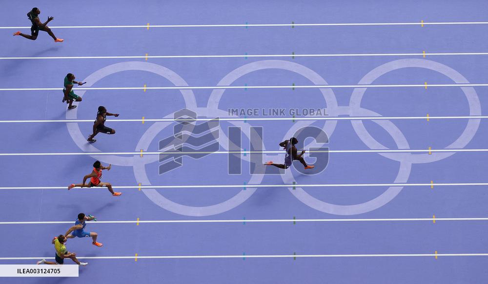 (PARIS2024) FRANCE-PARIS-OLY-ATHLETICS-4X100M RELAY-MEN