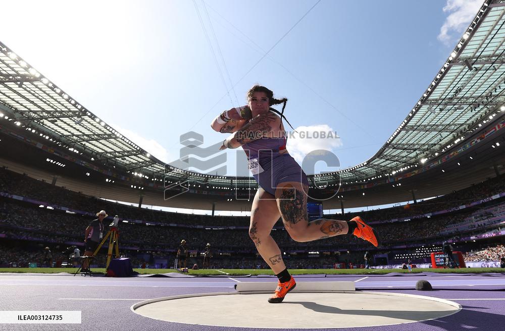 (PARIS2024) FRANCE-PARIS-OLY-ATHLETICS-SHOT PUT-WOMEN
