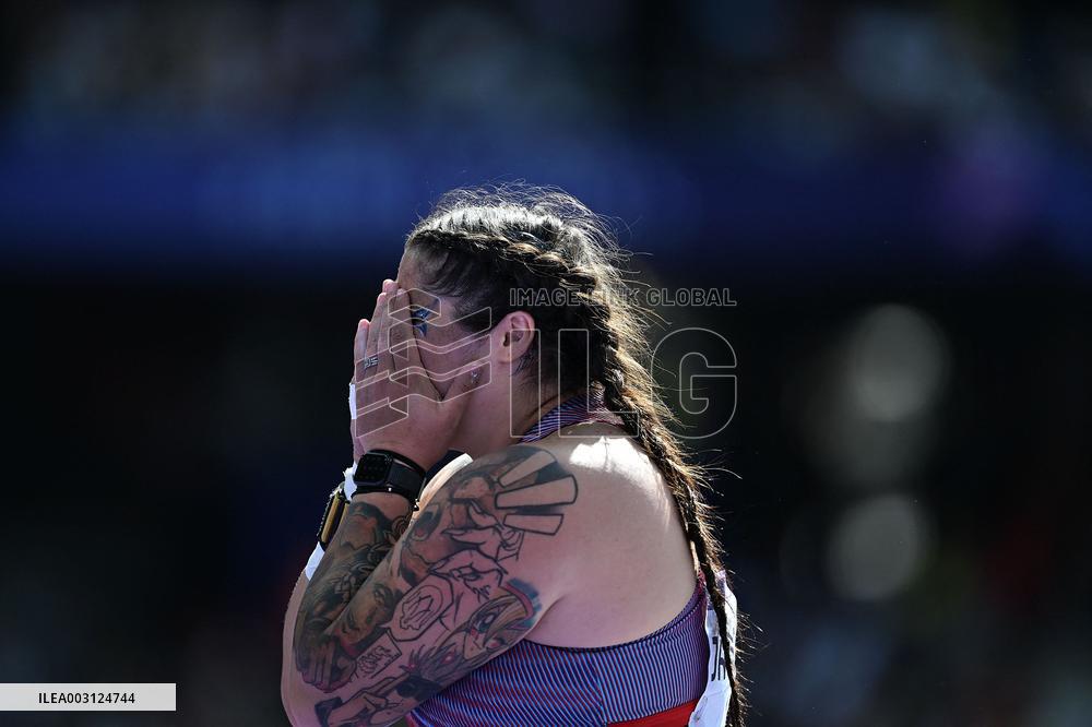 (PARIS2024) FRANCE-PARIS-OLY-ATHLETICS-SHOT PUT-WOMEN