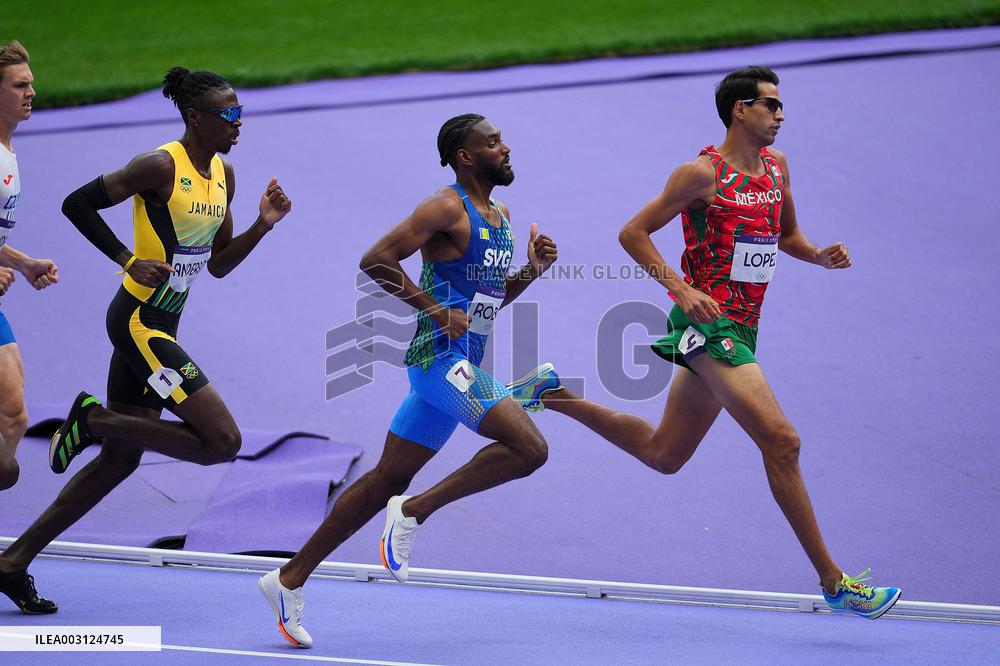 (PARIS2024) FRANCE-PARIS-OLY-ATHLETICS-800M-MEN