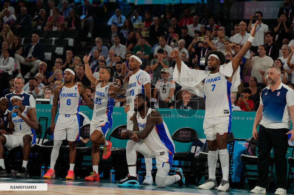 Paris 2024 - Men's Basketball - France Qualifies For Final