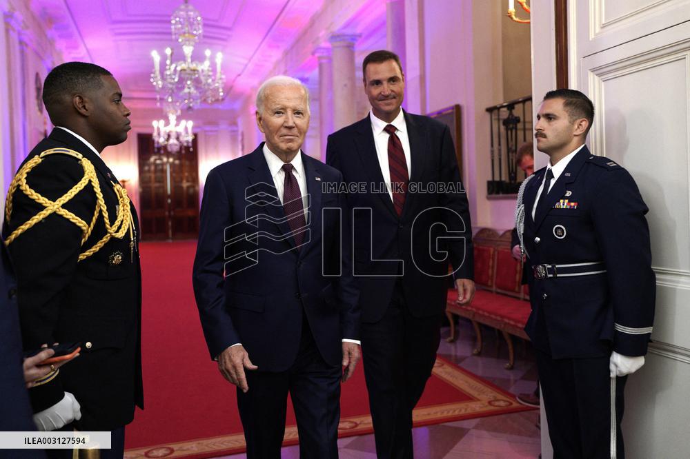 Joe Biden welcomes the Texas Rangers - Washington