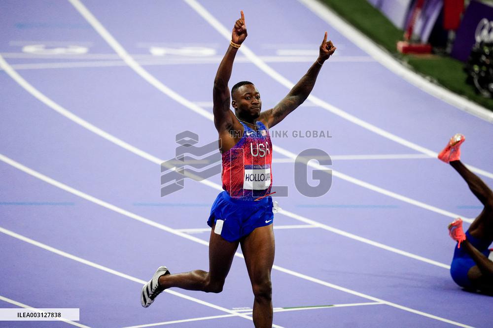 Paris 2024 - 110m Hurdles - Grant Holloway Wins Gold