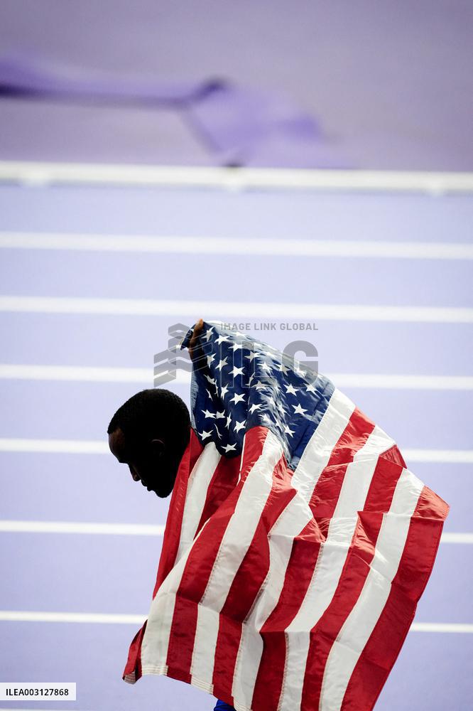 Paris 2024 - 110m Hurdles - Grant Holloway Wins Gold
