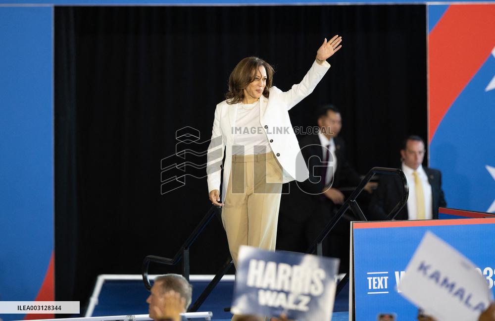 U.S.-DETROIT-KAMALA HARRIS-ELECTION