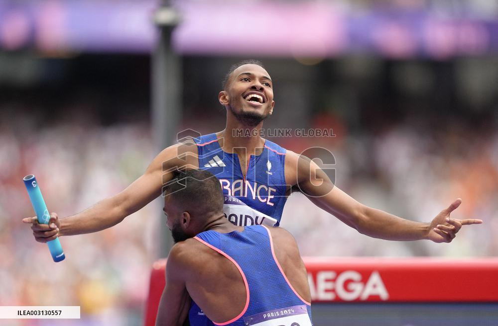 (PARIS2024) FRANCE-PARIS-OLY-ATHLETICS-4X400M RELAY-MEN