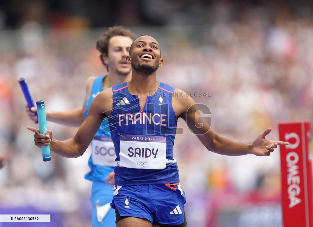 (PARIS2024) FRANCE-PARIS-OLY-ATHLETICS-4X400M RELAY-MEN
