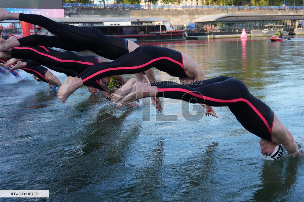 (PARIS2024)FRANCE-PARIS-OLY-MARATHON SWIMMING