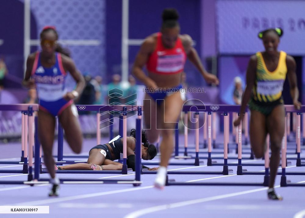 (PARIS2024) FRANCE-PARIS-OLY-ATHLETICS-100M HURDLES-WOMEN
