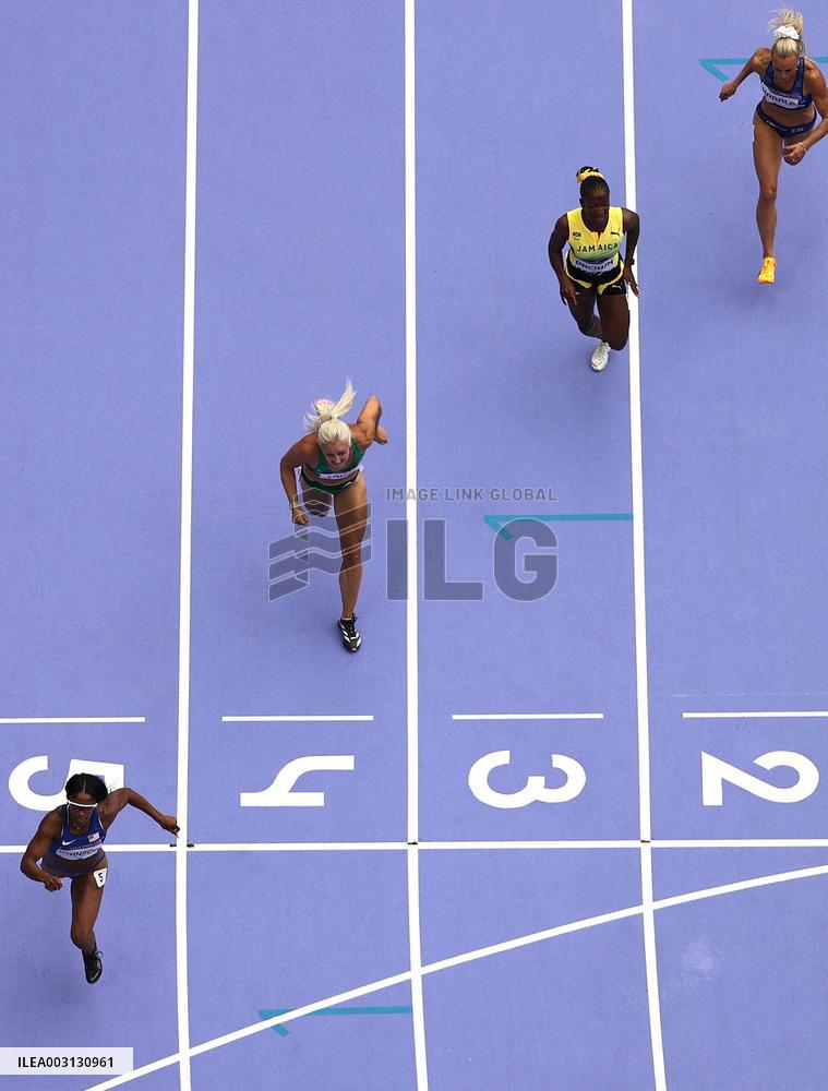 (PARIS2024) FRANCE-PARIS-OLY-ATHLETICS-100M HURDLES-WOMEN