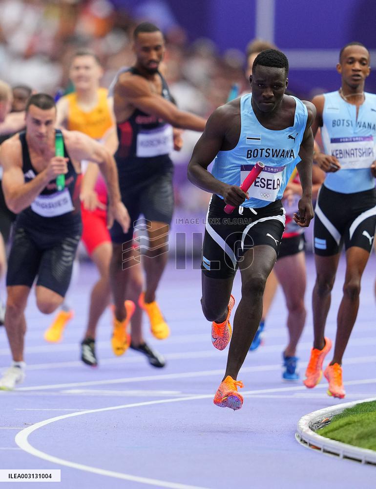 (PARIS2024) FRANCE-PARIS-OLY-ATHLETICS-4X400M RELAY-MEN
