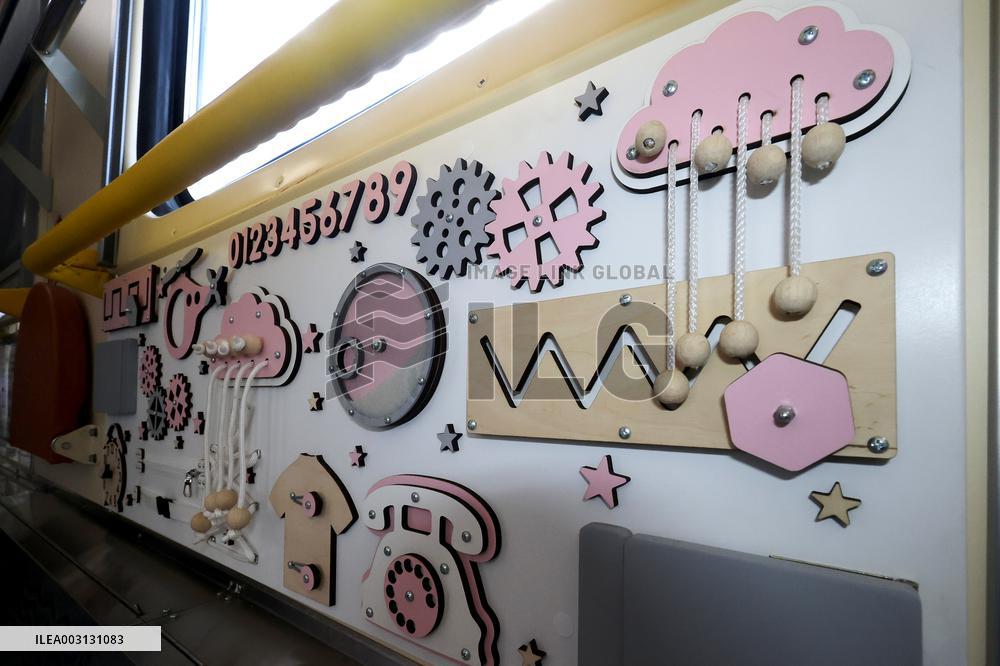 First childrens train carriage departs from Kharkiv