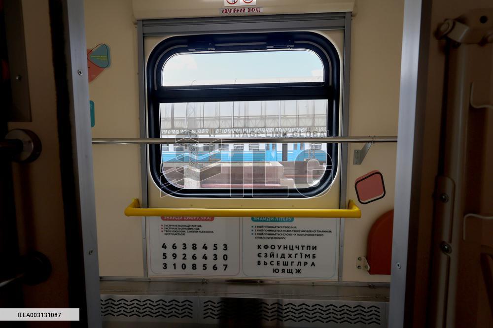First childrens train carriage departs from Kharkiv
