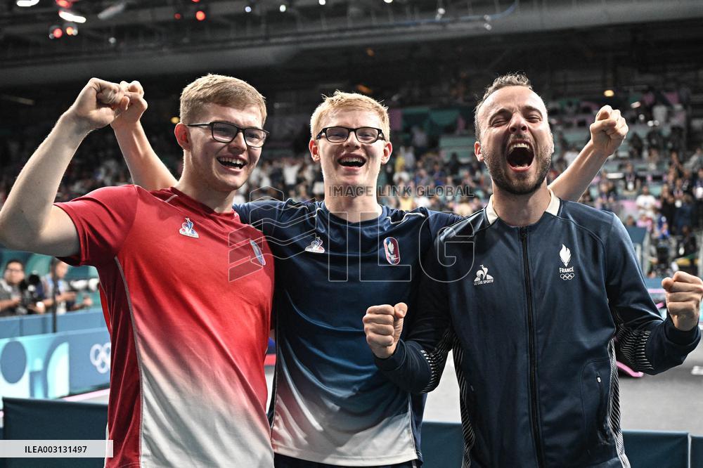 Paris 2024 - Table Tennis - Men's Team Bronze Medal Match