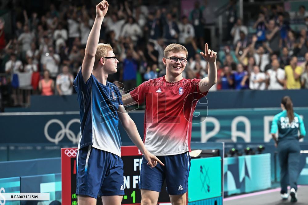Paris 2024 - Table Tennis - Men's Team Bronze Medal Match