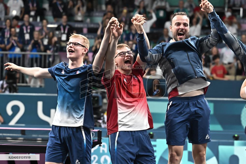Paris 2024 - Table Tennis - Men's Team Bronze Medal Match