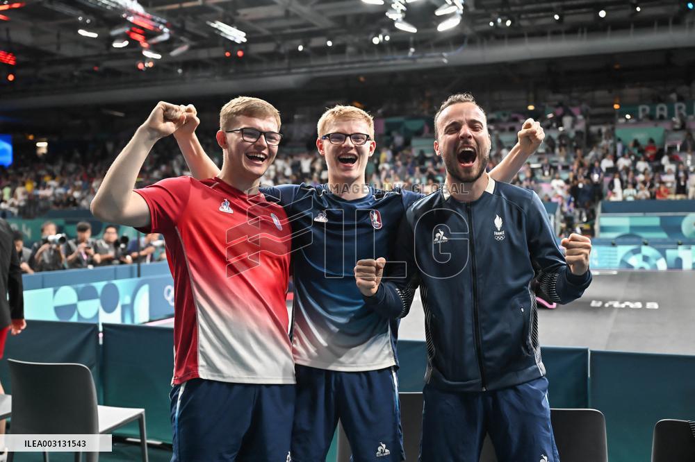 Paris 2024 - Table Tennis - Men's Team Bronze Medal Match