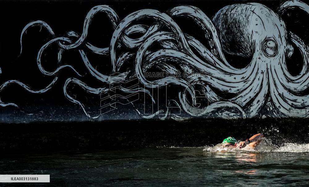 (PARIS2024)FRANCE-PARIS-OLY-MARATHON SWIMMING