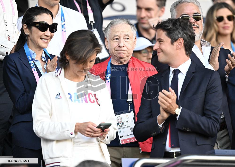 Paris 2024 - Politicians At France v Spain Final