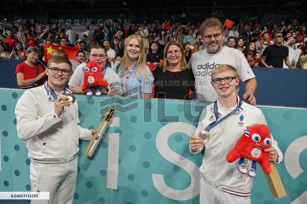 Paris 2024 - Table Tennis - Team France Wins Bronze