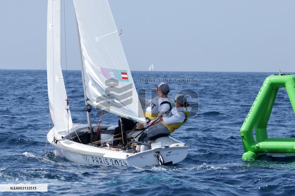 Paris 2024 - Sailing - Lara Vadlau and Lukas Maehr Win Gold