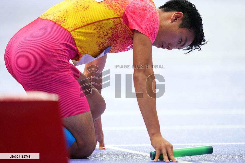 (PARIS2024) FRANCE-PARIS-OLY-ATHLETICS-4X100M RELAY-MEN