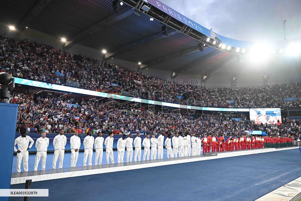 Paris 2024 - Football Podium - Team France Wins Silver