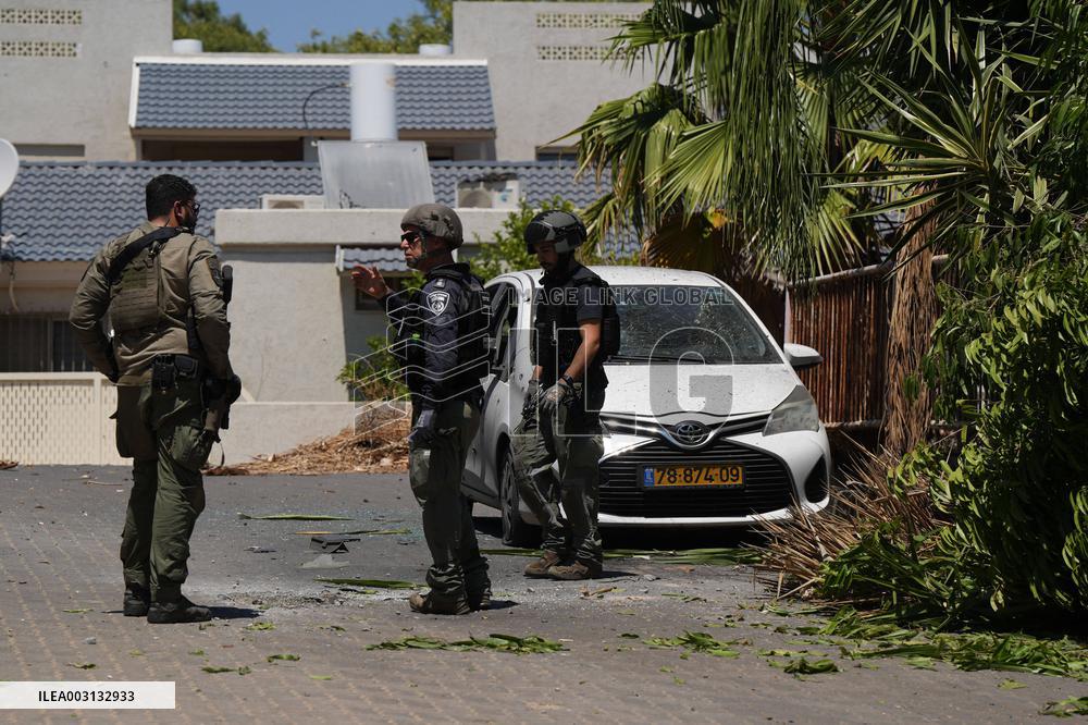 ISRAEL-KIRYAT SHMONA-ROCKET ATTACK