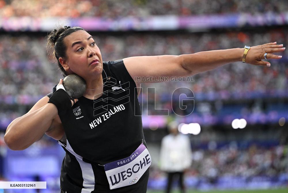 (PARIS2024) FRANCE-PARIS-OLY-ATHLETICS-SHOT PUT-WOMEN