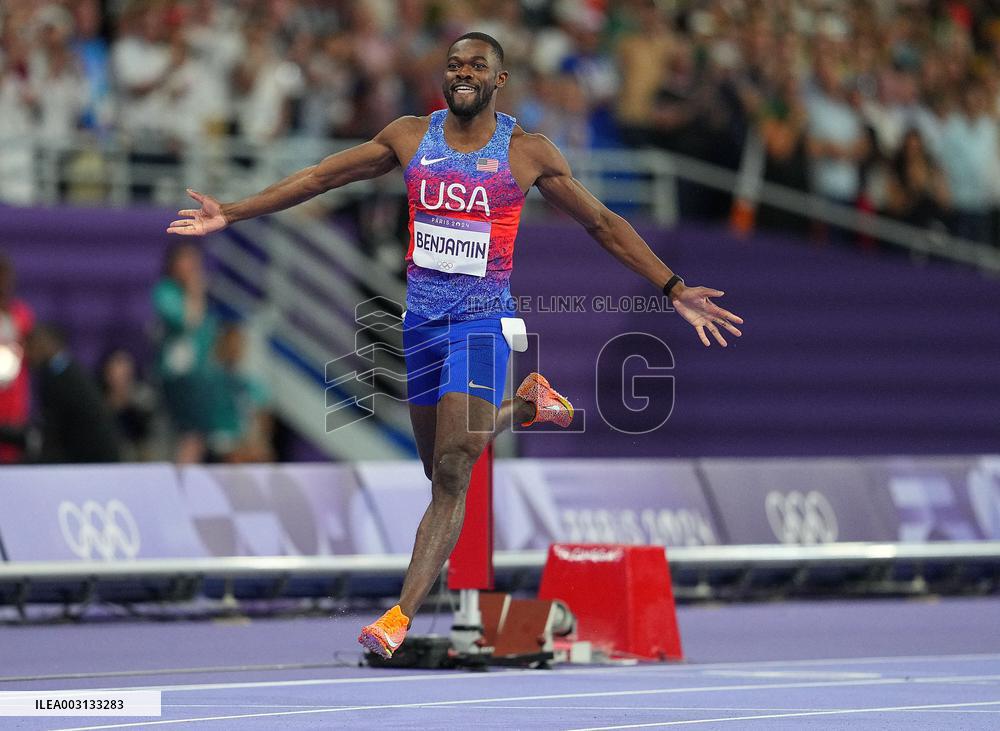 (PARIS2024) FRANCE-PARIS-OLY-ATHLETICS-400M HURDLES-MEN
