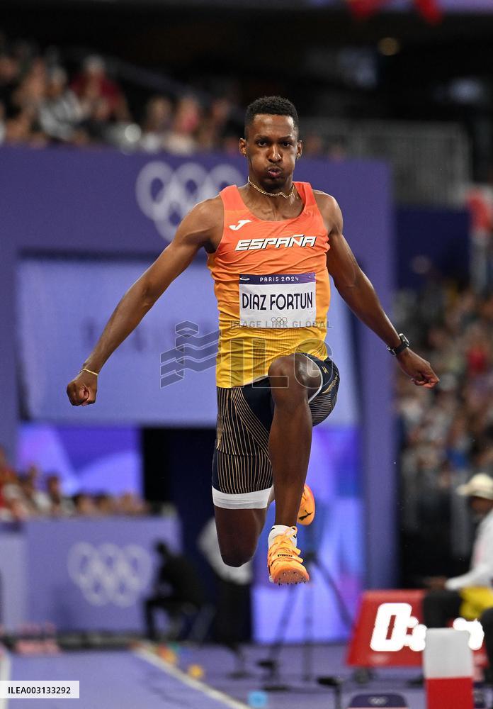 (PARIS2024) FRANCE-PARIS-OLY-ATHLETICS-TRIPLE JUMP-MEN